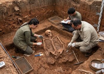 Um esqueleto que pode ter 12 mil anos foi encontrado em Goiás e ainda guarda um mistério sobre sua verdadeira idade