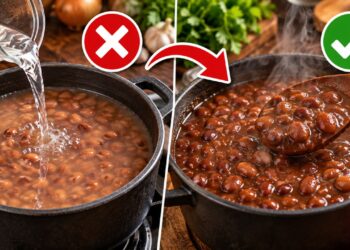 Pare de cozinhar o feijão com água fria: o segredo dos cozinheiros para deixar o caldo grosso sem precisar amassar os grãos