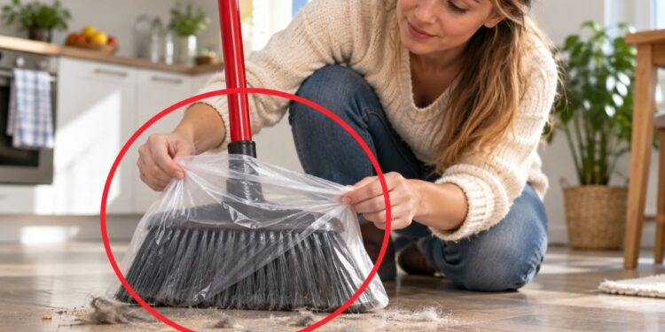 Ucranianas colocam um saco plástico na vassoura: o truque simples que vai surpreender você