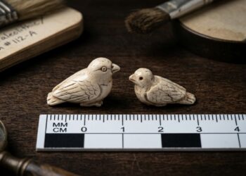 Esculturas de aves em marfim de mamute têm cerca de 40 mil anos - Imagem criada por inteligência artificial (ChatGPT / Olhar Digital)