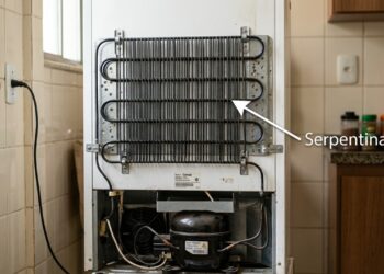 Técnico de geladeiras que faz reparos conta que 30% dos chamados por refrigerador que não gela estão ligados a serpentinas do condensador cobertas de poeira, sujeira que o próprio morador deixa acumular, e ensina como limpar sem danificar o aparelho
