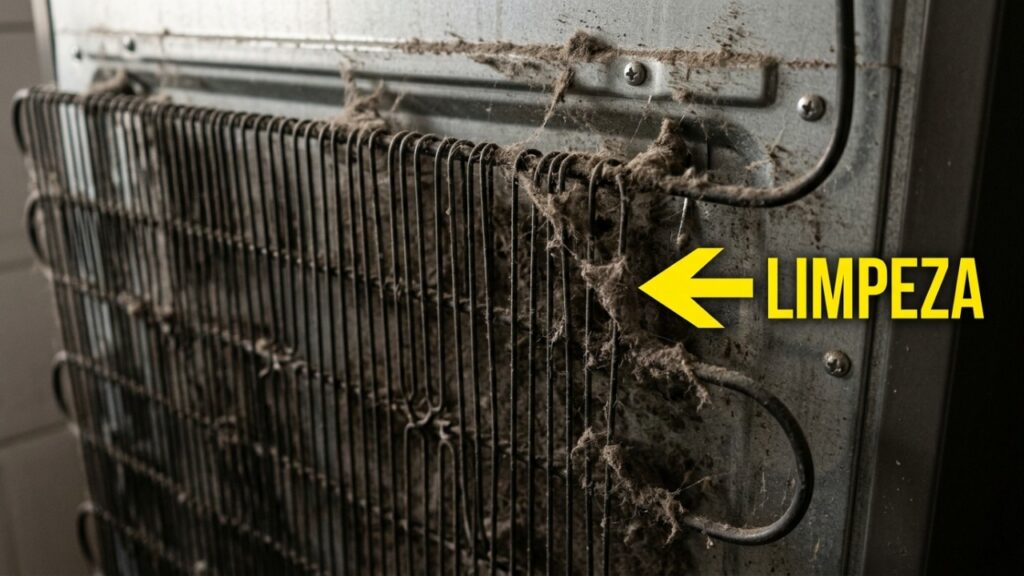 Técnicos de refrigeração com mais de 17 anos de experiência revelam o problema que aparece em até 35% dos chamados de geladeiras que não resfriam: deixar as serpentinas do condensador cobertas de poeira