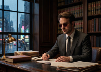 Matt Murdock, em Demolidor: Renascido, sobre carregar duas identidades sem deixar nenhuma delas te destruir, a reflexão sobre "eu do trabalho" x "eu de verdade" que todo profissional sente na pele