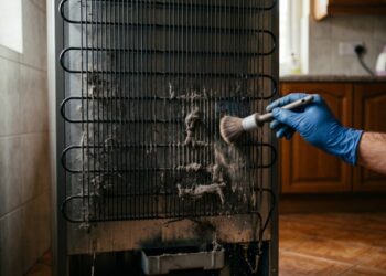 Técnicos de refrigeração com mais de 17 anos de experiência revelam o problema que aparece em até 35% dos chamados de geladeiras que não resfriam: deixar as serpentinas do condensador cobertas de poeira