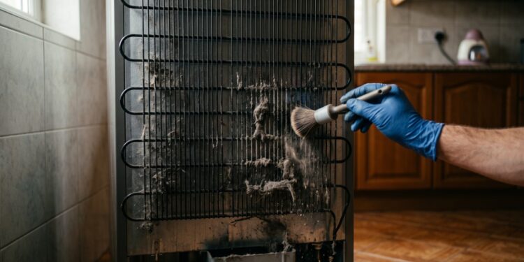 Técnicos de refrigeração com mais de 17 anos de experiência revelam o problema que aparece em até 35% dos chamados de geladeiras que não resfriam: deixar as serpentinas do condensador cobertas de poeira