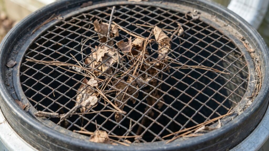A gambiarra com um tambor ligado à calha que transforma a água da chuva em reserva para regar o jardim sem abrir a torneira
