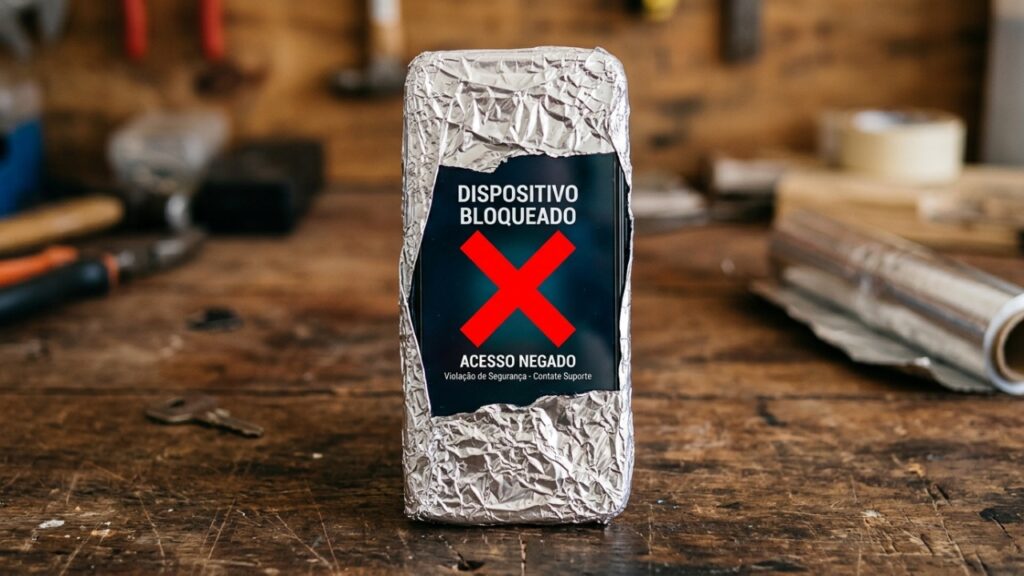 O que acontece quando você embrulha o celular em papel alumínio?