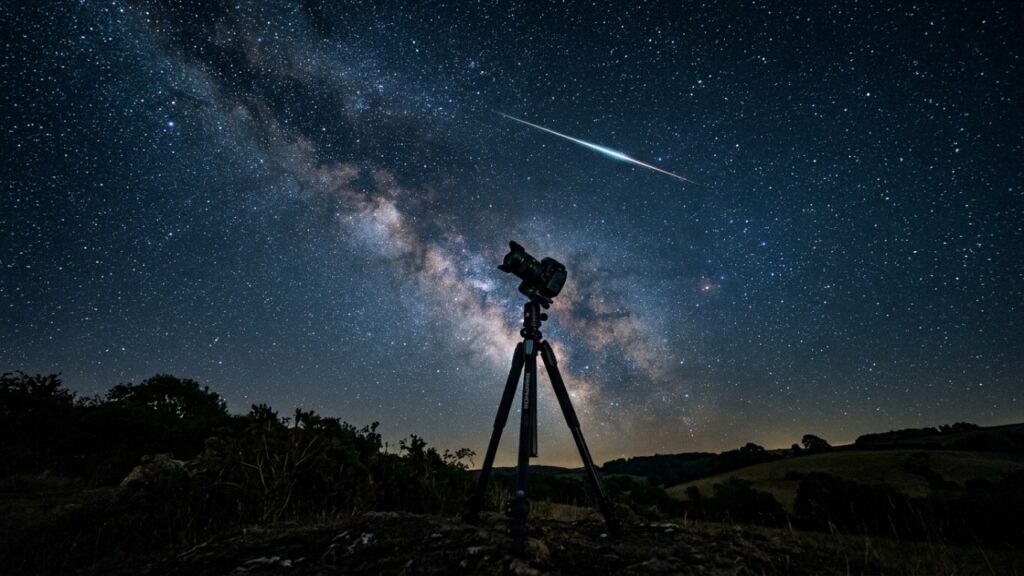 Para que serve olhar 20 minutos para o escuro antes de procurar meteoro: a adaptação da visão noturna leva esse tempo, qualquer olhada no celular zera o processo, e é por isso que tanta gente diz que não viu nada na noite da chuva de meteoros