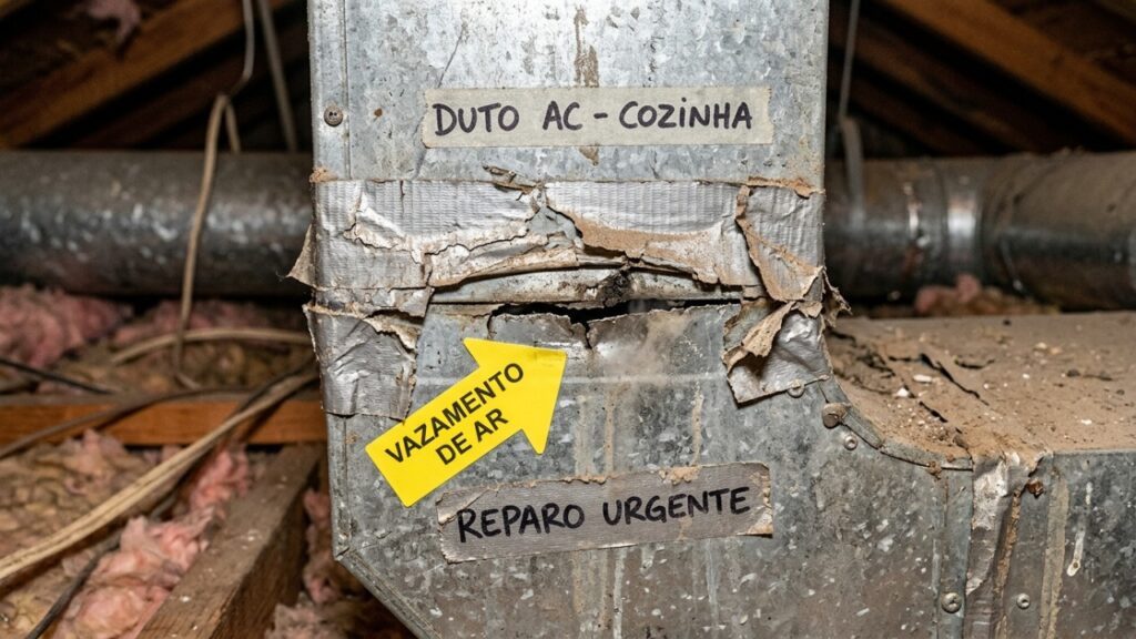 Técnico em ar-condicionado revela por onde podem escapar de 20% a 30% do ar antes que ele chegue ao cômodo
