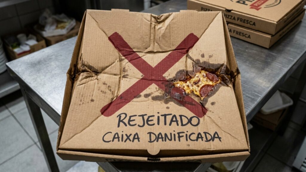 Para que serve a pequena peça de plástico no meio da pizza que quase todo mundo joga fora sem pensar