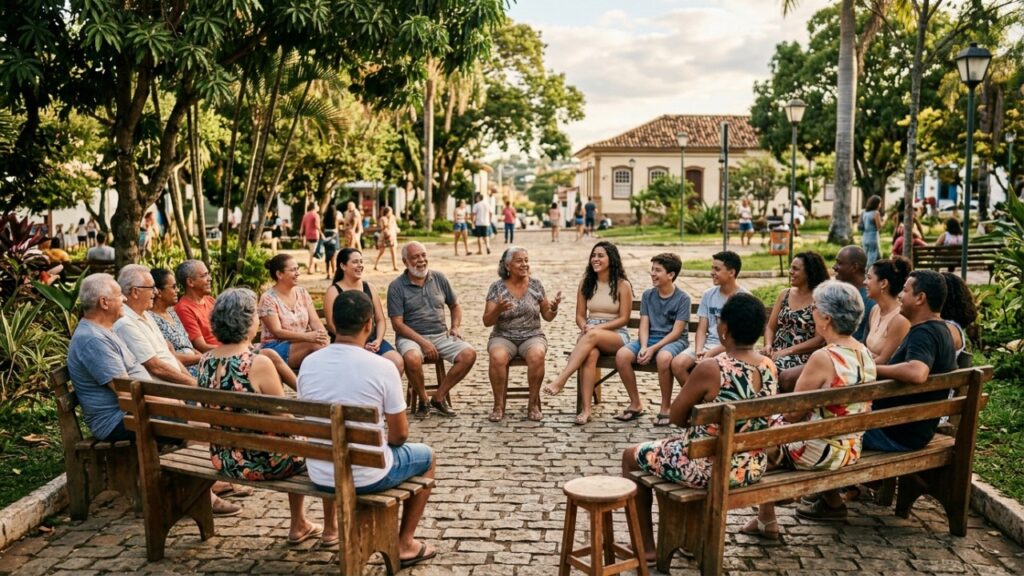 Provérbio iorubá sobre a comunidade: "Uma pessoa é uma pessoa por meio de outras pessoas", a ideia africana que dá nome a um conceito inteiro e que descreve o oposto do que o feed ensina