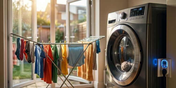 A secadora de roupas usada 3 vezes por semana gasta o equivalente a manter 200 lâmpadas LED acesas por 1 hora e usar o varal no fim de semana economiza o suficiente para pagar a internet do mês