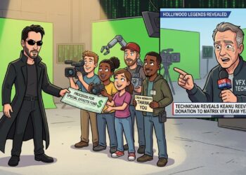 Keanu Reeves abriu mão de parte do próprio cachê para que a equipe de efeitos especiais recebesse mais, e a história só veio a público anos depois por um técnico