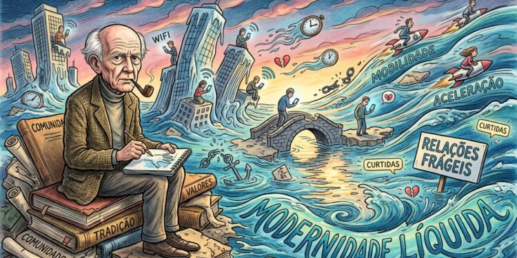 Zygmunt Bauman e a Modernidade Líquida, em reflexão sobre os vínculos: "Estar em movimento sempre foi privilégio, o que mudou é que agora ficar parado virou culpa”