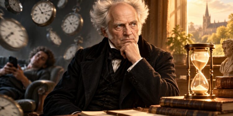 Arthur Schopenhauer, filósofo alemão: o homem comum se preocupa em como passar o tempo, o homem inteligente em como usá-lo