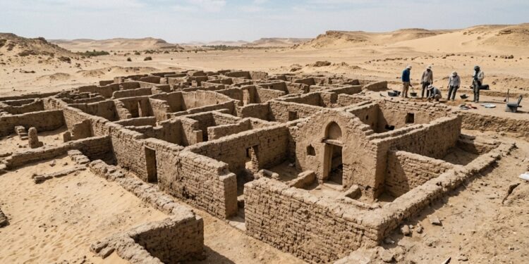 Arqueólogos revelam cidade cristã de 1.600 anos no Oásis de Dakhla e encontram cerca de 200 fragmentos de cerâmica usados como recibos e anotações