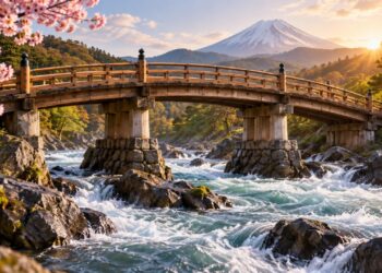 Provérbio japonês de hoje: “A ponte que resiste ao rio não enfrenta a correnteza, ela aprende onde apoiar bem seus pilares”