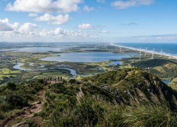 Osório transformou ventos fortes em identidade, turismo e paisagem energética - Imagem criada por inteligência artificial (ChatGPT / Olhar Digital)