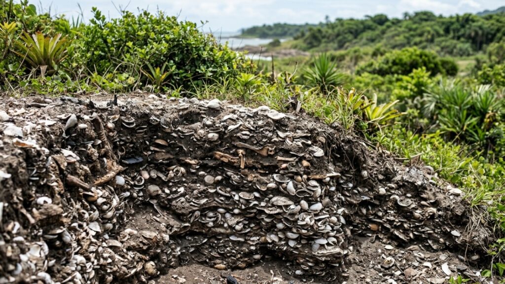 Os montes de conchas com até 30 metros de altura no litoral de Santa Catarina foram considerados lixo pré-histórico por 200 anos, até arqueólogos encontrarem centenas de corpos enterrados dentro deles com oferendas