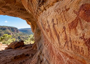 Arqueólogos identificaram no Piauí pinturas rupestres de 12 mil anos cujo pigmento resistiu porque foi feito com resina de jatobá, e a técnica só foi decifrada em laboratório em 2024