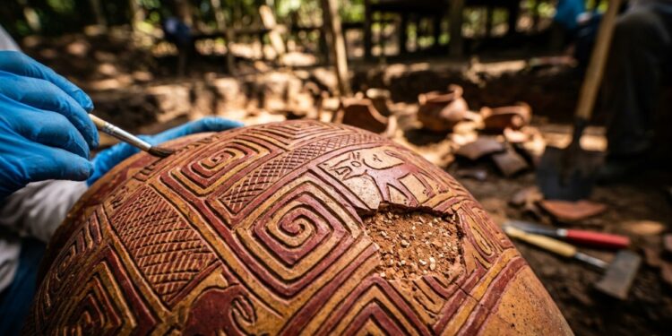 A cerâmica marajoara tem 2 mil anos, foi feita com cinza de casca de árvore misturada ao barro para não trincar na queima, e ceramistas de hoje ainda não conseguem reproduzir a peça grande sem rachadura