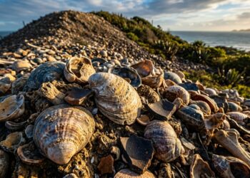 Os montes de conchas com até 30 metros de altura no litoral de Santa Catarina foram considerados lixo pré-histórico por 200 anos, até arqueólogos encontrarem centenas de corpos enterrados dentro deles com oferendas