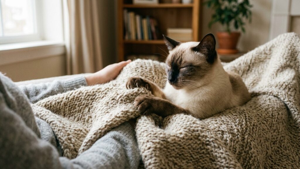 Veterinários confirmam: o gato que amassa pãozinho na sua perna não está fazendo carinho, está repetindo o movimento que usava para estimular o leite da mãe, e o animal que faz isso adulto foi desmamado cedo demais