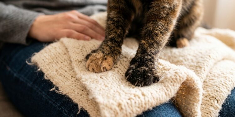 Veterinários confirmam: o gato que amassa pãozinho na sua perna não está fazendo carinho, está repetindo o movimento que usava para estimular o leite da mãe, e o animal que faz isso adulto foi desmamado cedo demais