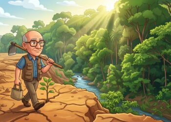 Sebastião Salgado herdou uma fazenda com a terra morta em Minas Gerais, plantou 2,7 milhões de árvores com a mulher ao longo de 20 anos, e as nascentes que tinham secado voltaram a correr