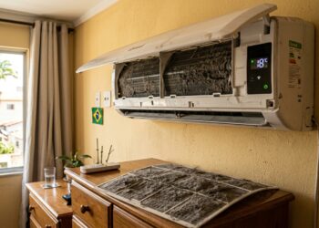 Um especialista em ar condicionado confirma: "Não limpar adequadamente os filtros do ar condicionado a cada 15 ou 30 dias no verão reduz a eficiência pela metade."