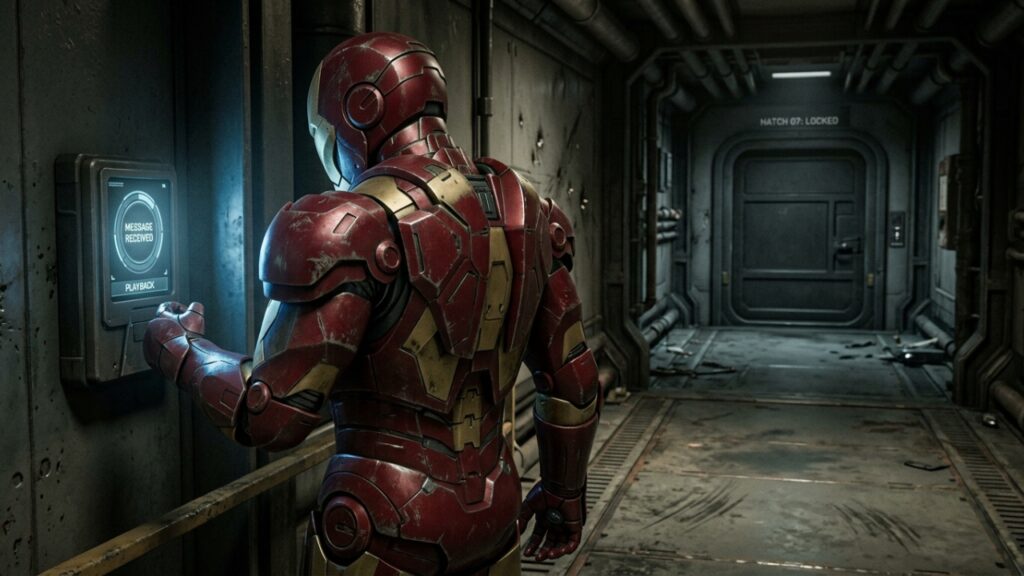 Homem de Ferro e a frase sobre o fim da jornada - Imagem ilustrativa criada por inteligência artificial (ChatGPT / Olhar Digital)