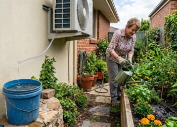 Especialistas em ar condicionado recomendam que as pessoas guardem a água dos seus aparelhos: "É água destilada que pode ser usada no jardim ou em casa."