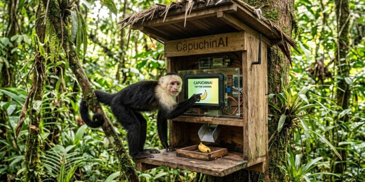 Macacos-prego usam telas de inteligência artificial para conseguir comida: cientistas na Costa Rica testam a mente dos primatas selvagens