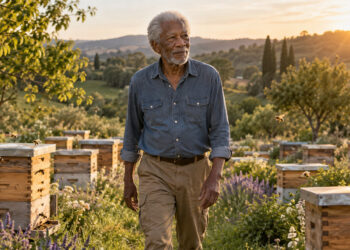 Morgan Freeman e o santuário de abelhas: 26 colmeias sem nenhum pote de mel