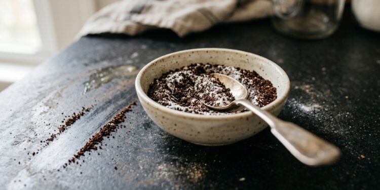 Borra de café com bicarbonato na limpeza da cozinha