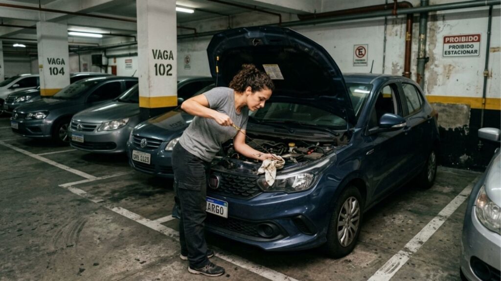 Mecânico que conserta motores há anos repete o mesmo alerta: a correia dentada deve ser trocada no prazo indicado para cada carro, óleo escuro não significa necessariamente óleo ruim mas o nível baixo pode danificar o motor, pneus carecas aumentam a distância de frenagem, e é a manutenção preventiva ignorada que pode causar grandes prejuízos