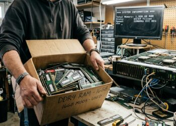 Entusiasta encontra na garagem um lote de memória RAM avaliado em US$ 12 mil e mantém antigo servidor com impressionantes 1.920 GB de DDR4 funcionando