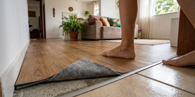 Piso vinílico com manta têxtil é tendência em reformas - Imagem criada por inteligência artificial (ChatGPT / Olhar Digital)