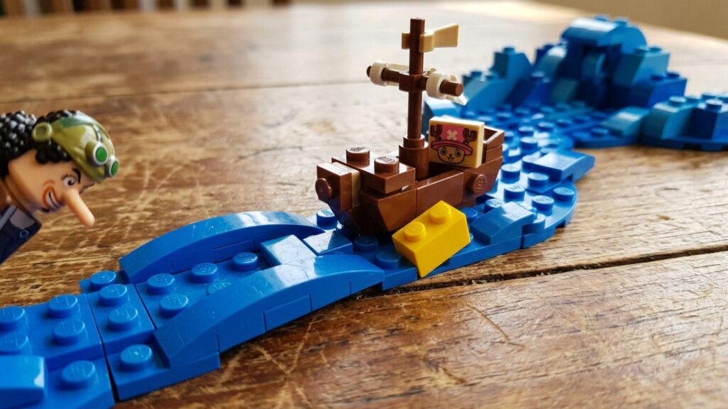LEGO One Piece com Usopp como narrador principal - Imagem ilustrativa criada por inteligência artificial (ChatGPT / Olhar Digital)