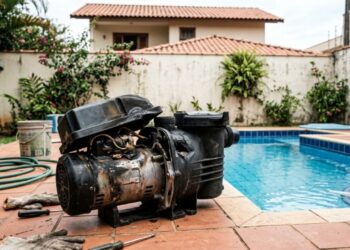 Família constrói piscina aquecida de R$ 35 mil para curtir o inverno e, 3 anos depois, vê o motor queimar sem cobertura da loja enquanto o empréstimo bancário ainda está pela metade