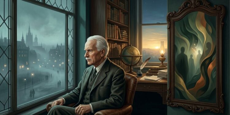 Carl Jung e a Psicologia Analítica, em reflexão sobre o autoconhecimento: “Quem olha para fora, sonha; quem olha para dentro, desperta.”