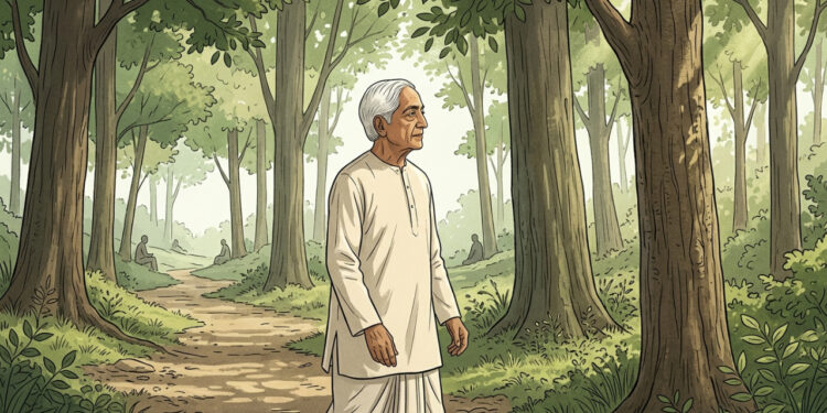 Krishnamurti: “Se você perde o contato com a natureza, perde o contato com a humanidade”, a frase do filósofo que transforma caminhar entre árvores em algo maior que descanso ou paisagem bonita