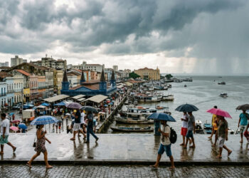 A cidade do Pará onde a chuva da tarde marca o cotidiano e até sombrinhas públicas acompanham a rotina