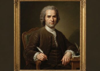 Jean-Jacques Rousseau, filósofo iluminista - Imagem ilustrativa criada por inteligência artificial (ChatGPT / Olhar Digital)