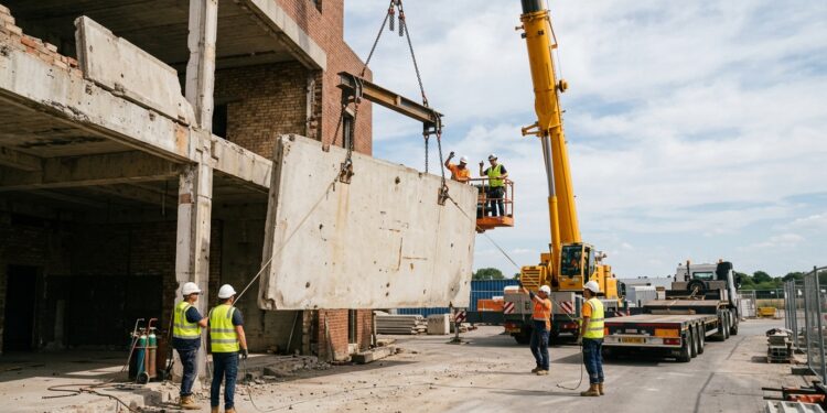 País europeu "recicla" prédio: reaproveita 55 peças de concreto de um prédio antigo para casas novas
