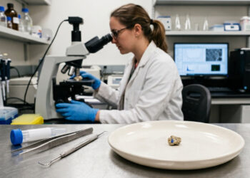 Cientistas abriram um dente de mulher medieval e encontraram partículas de lápis-lazúli, pedra tão cara quanto ouro na época, prova de que ela pintava manuscritos