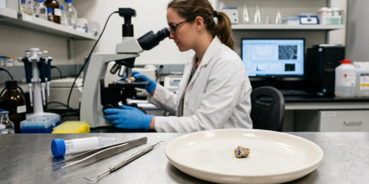 Cientistas abriram um dente de mulher medieval e encontraram partículas de lápis-lazúli, pedra tão cara quanto ouro na época, prova de que ela pintava manuscritos