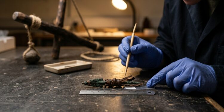 A peça egípcia de 5.300 anos ligada a uma furadeira de arco