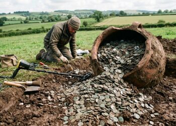 Maior tesouro de moedas do tipo aparece em campo: 52 mil peças romanas e gaulesas enterradas e o que arqueólogos fazem depois da descoberta