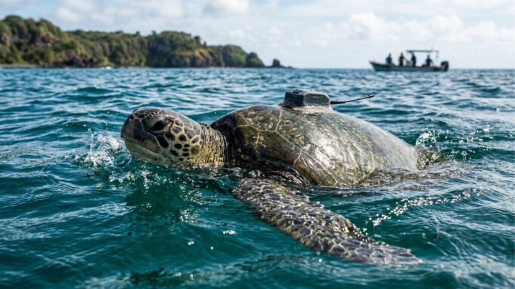 Tartaruga marinha resgatada com anzol na garganta passa por cirurgia: como funciona a volta ao mar e o rastreamento de suas rotas